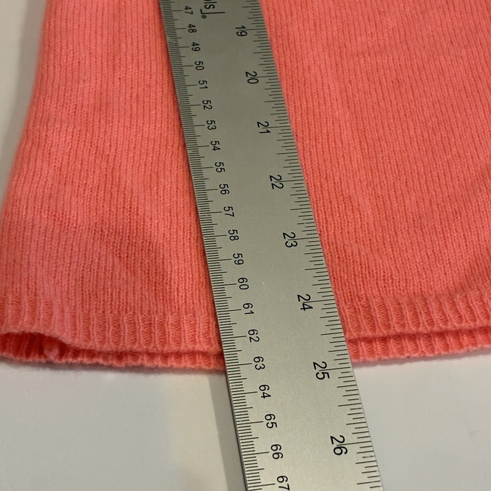 Peck & Peck 100% Cashmere‎ Sweater Womens M Coral Boat Neck Quiet Luxury Capsule - Picture 5 of 7